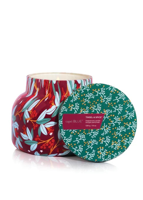 Tinsel & Spice Holiday Pattern Play Signature Candle