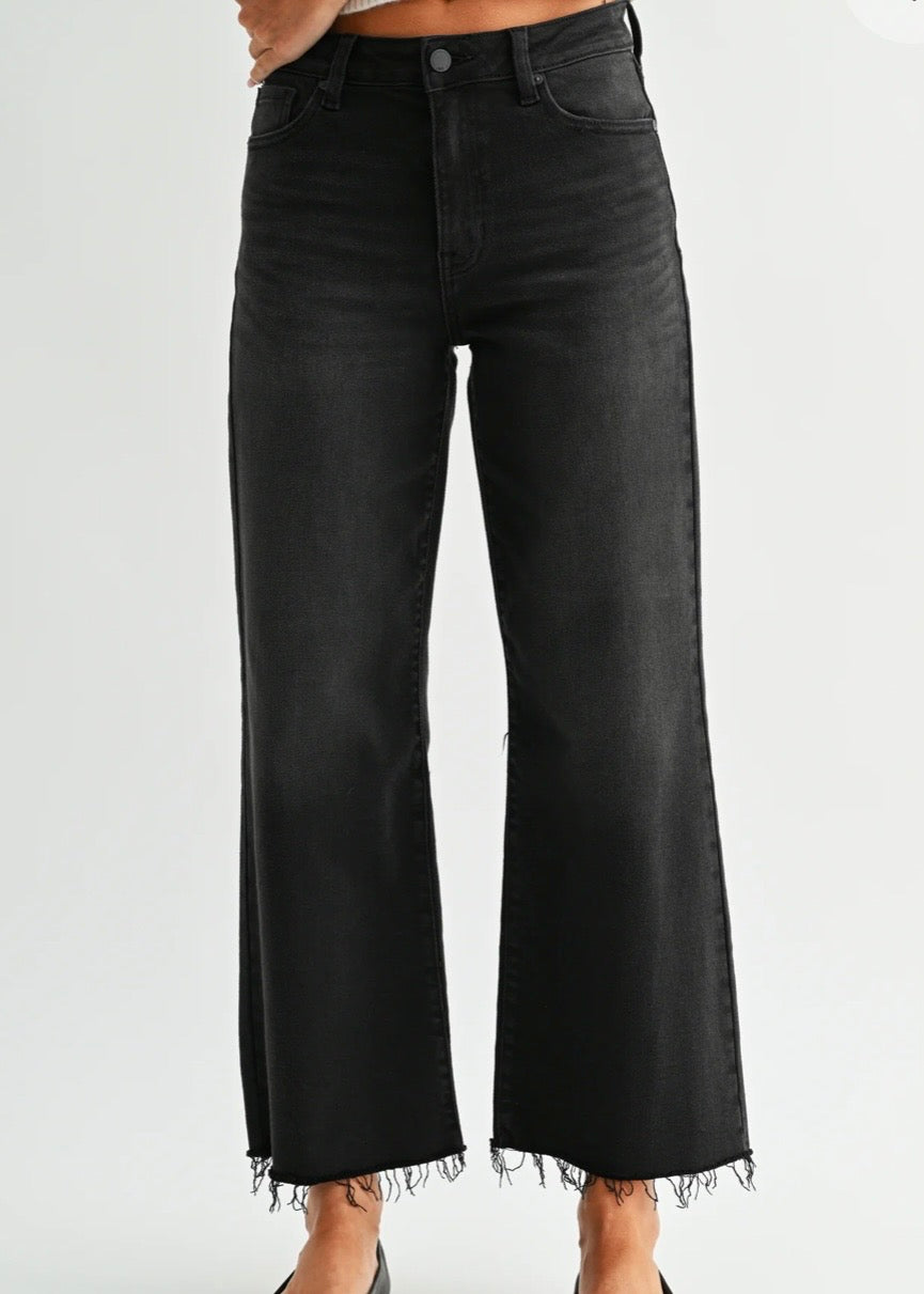 Slim Scissor Cut Wide Leg Jean