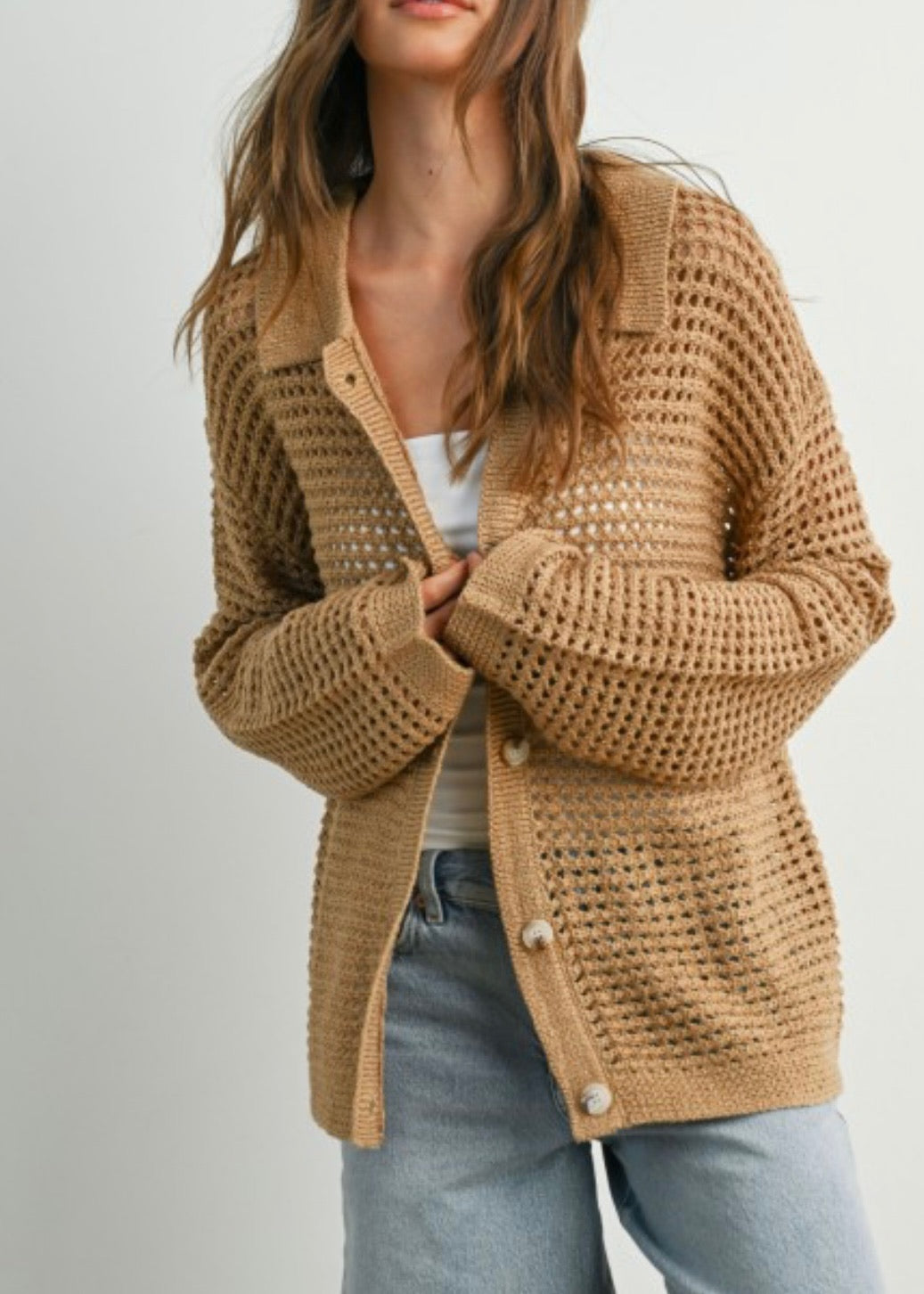 Beca Crochet Cardigan