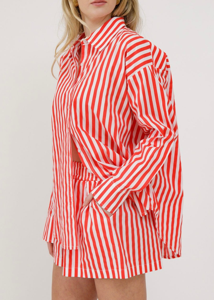 Poplin Button Up Shirt