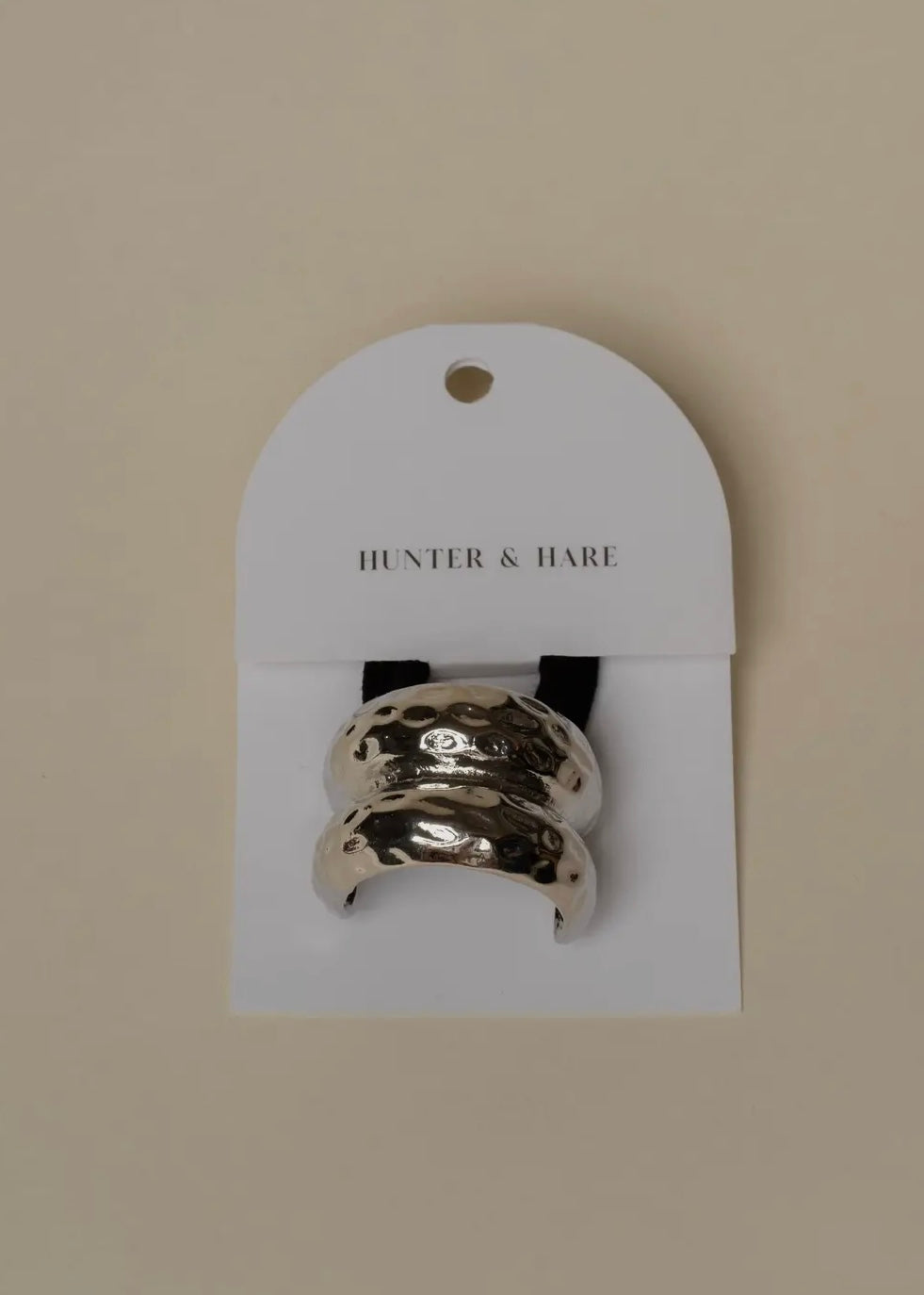 Hammered Metal Hair Bangle