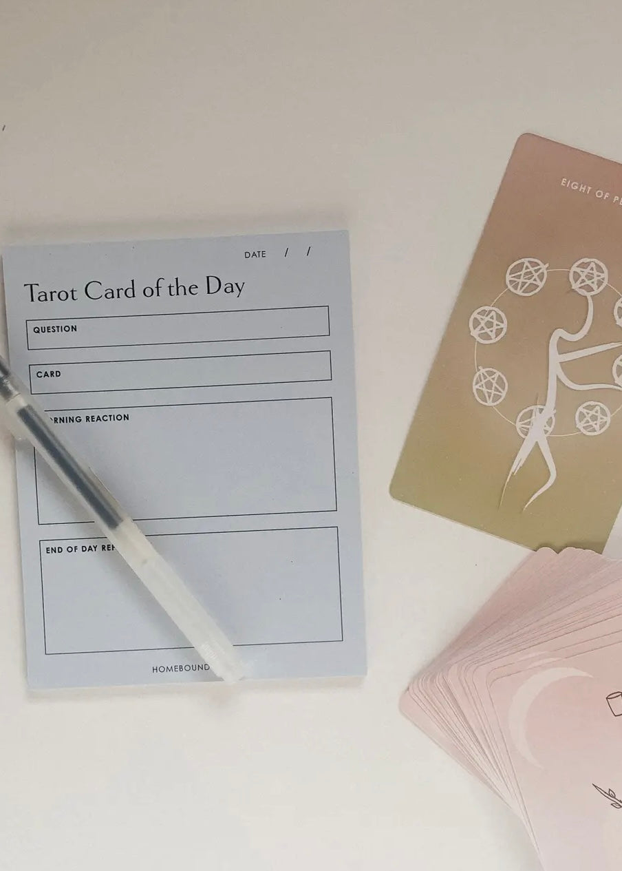 Daily Tarot Reading Pad | Morning To Evening Reflection