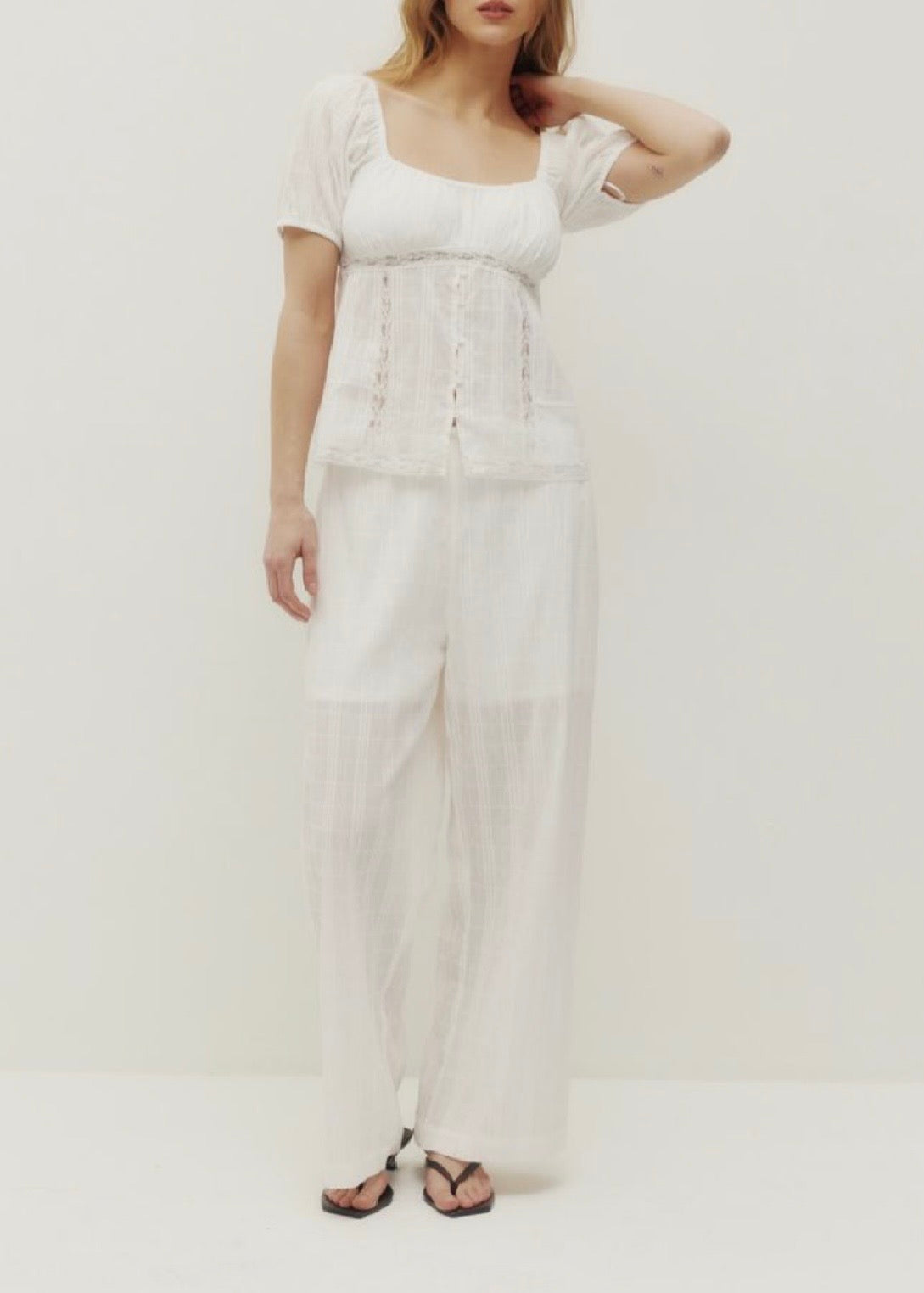 Vanna Smocking Wideleg