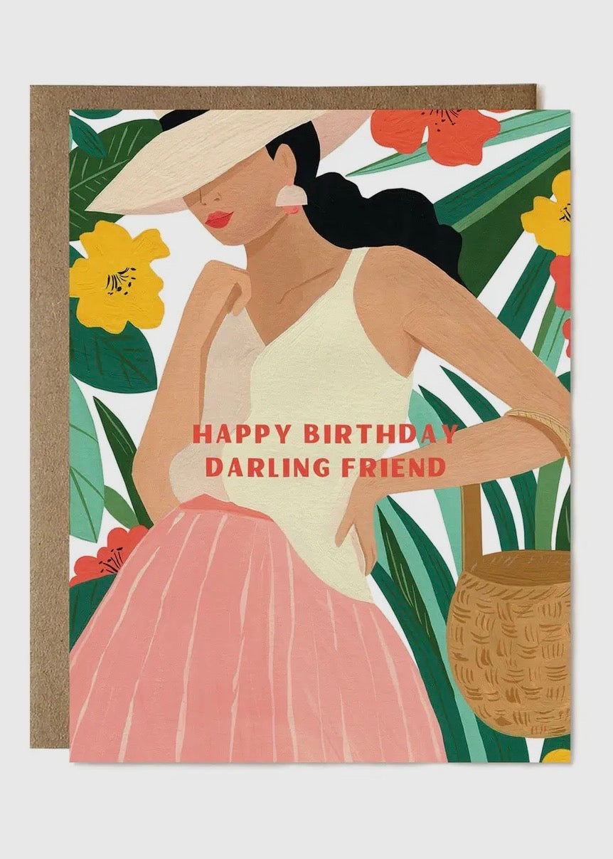 Happy Birthday Darling Friend Card