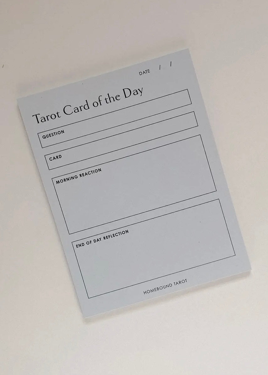 Daily Tarot Reading Pad | Morning To Evening Reflection