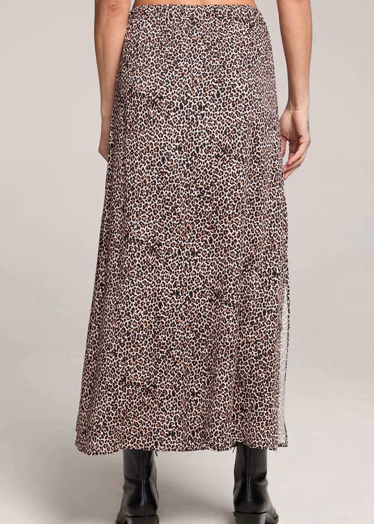 Seraphyne Leopard Midi Skirt