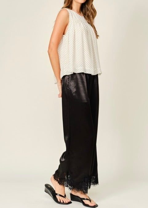 Bella Satin Lace Pants