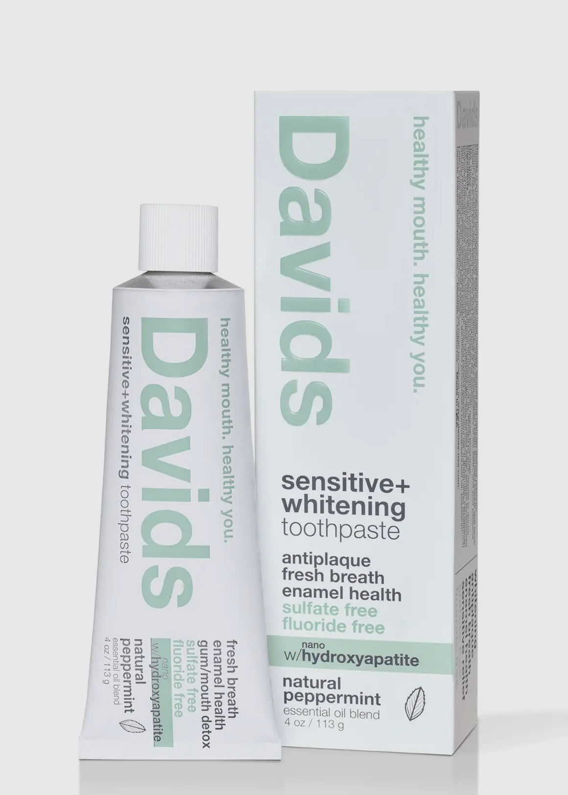 Davids Sensitive+Whitening Nano-Hydroxyapatite Toothpaste / Peppermint