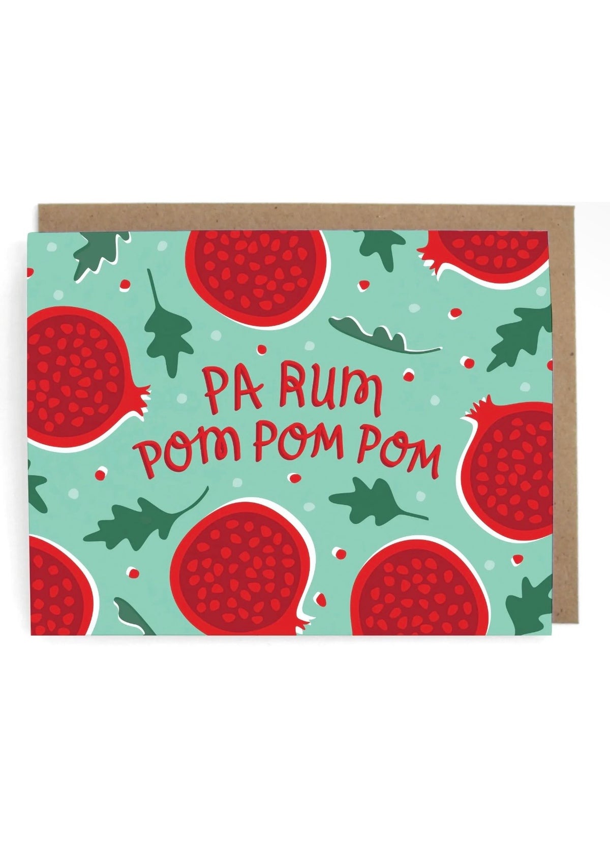 Pomegranate Holiday Greeting Card