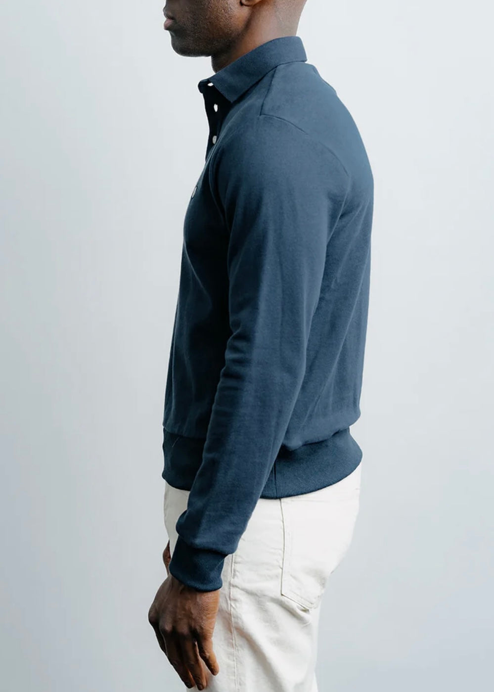 Long Sleeved Knit Polo