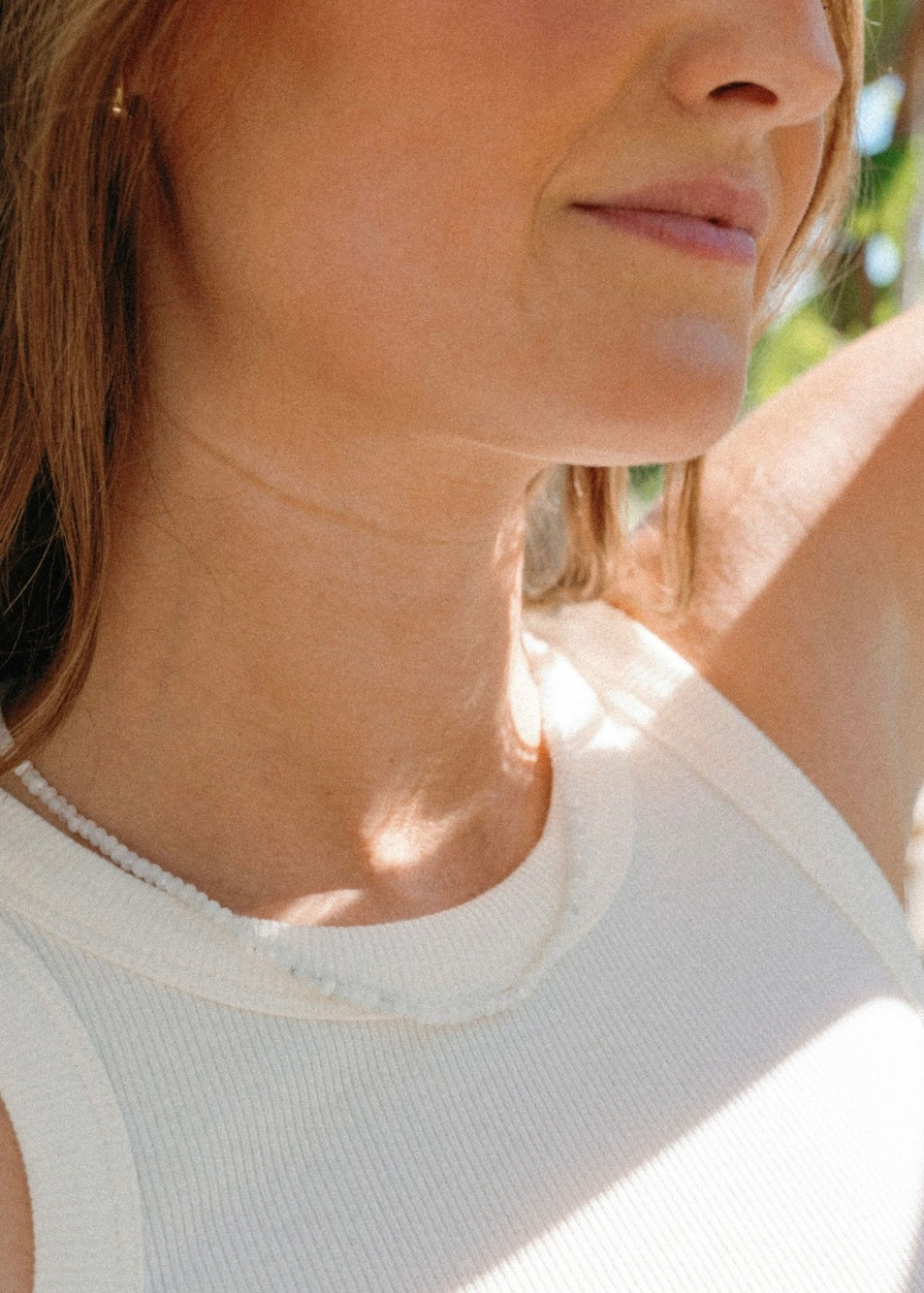 Moonstone Beaded Necklace