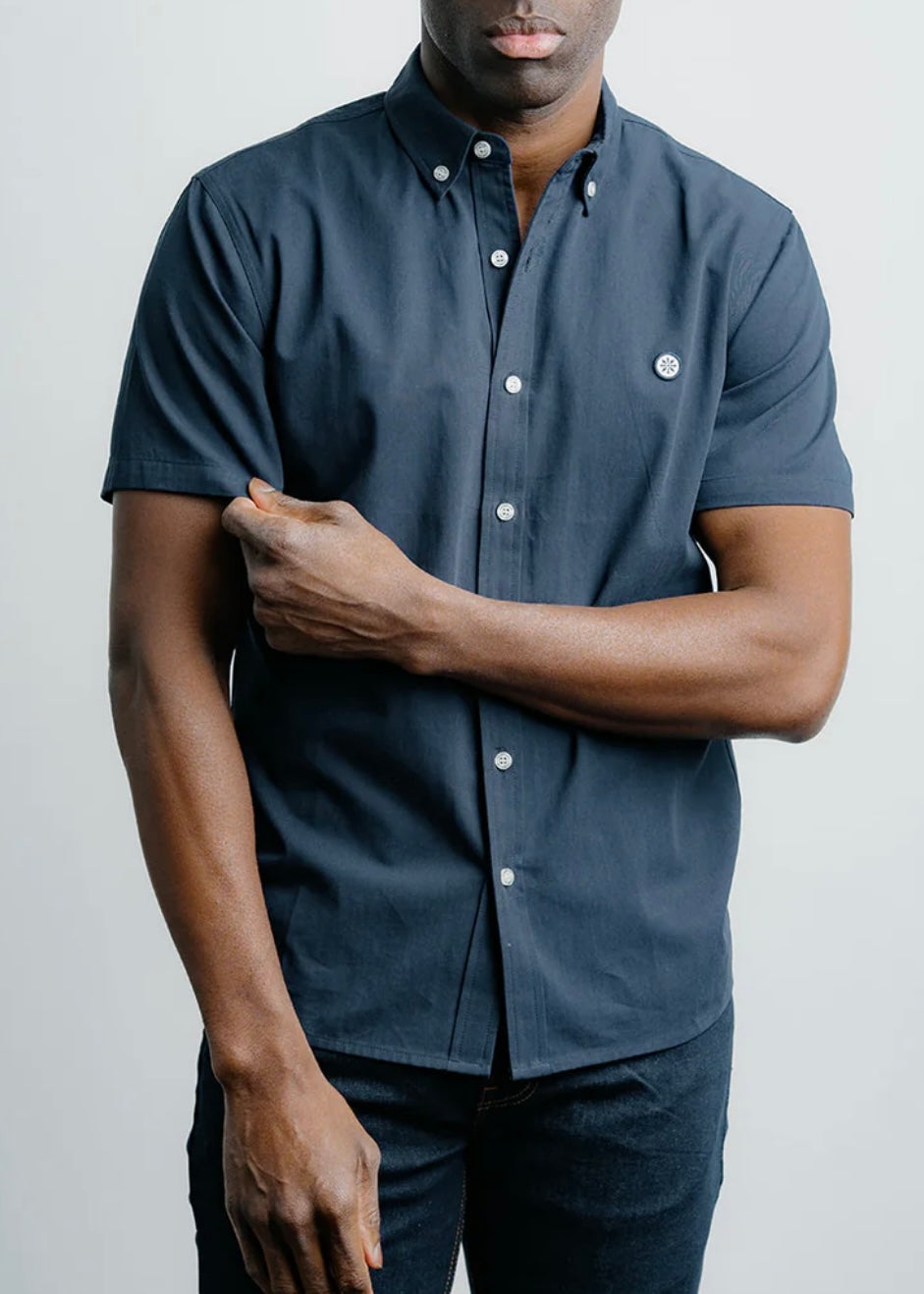 Short Sleeve Oxford Dress Shirt