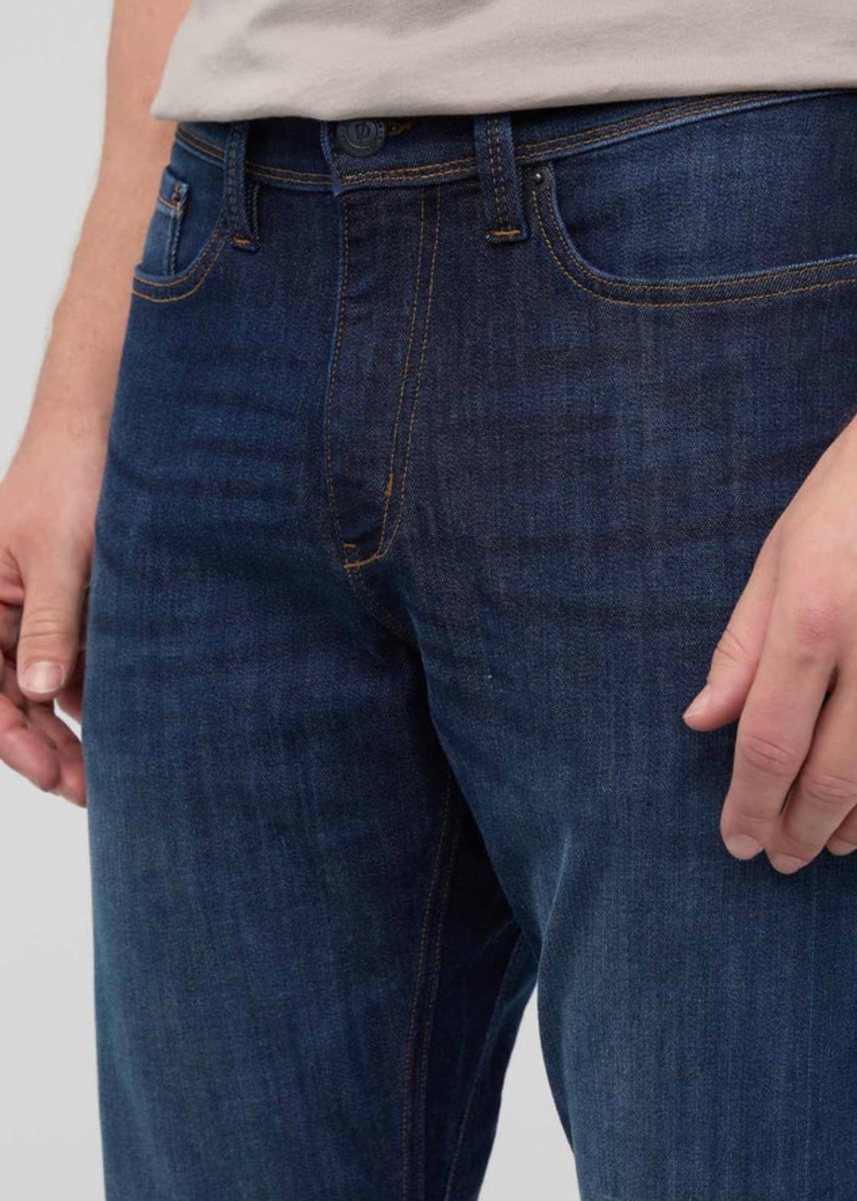 Performance Denim Athletic Taper Marina Blue