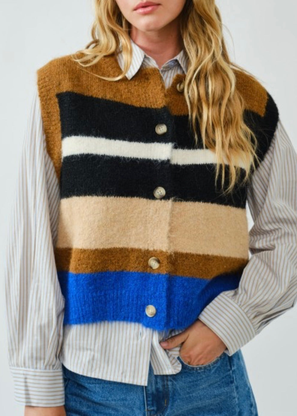 Louie Stripe Vest