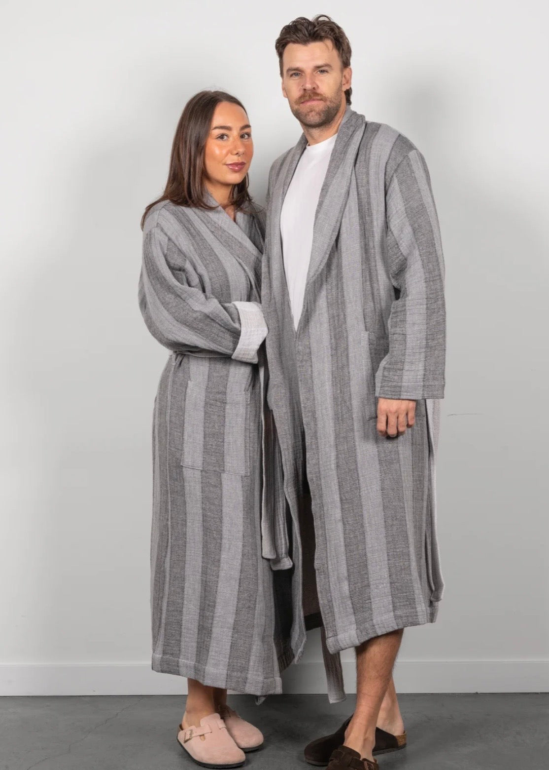THE CASCADE | Stripe Unisex Robe