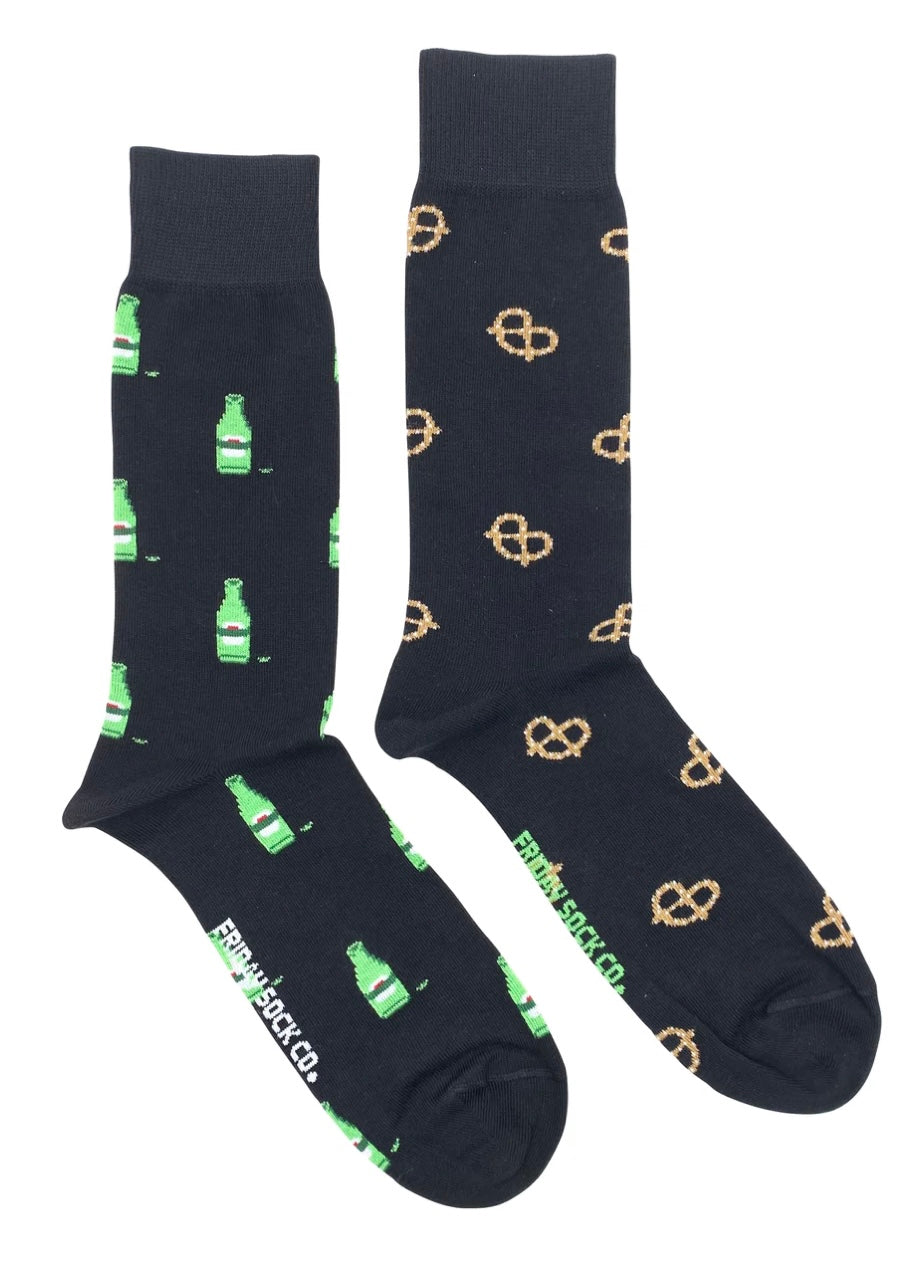 Beer + Pretzel Socks