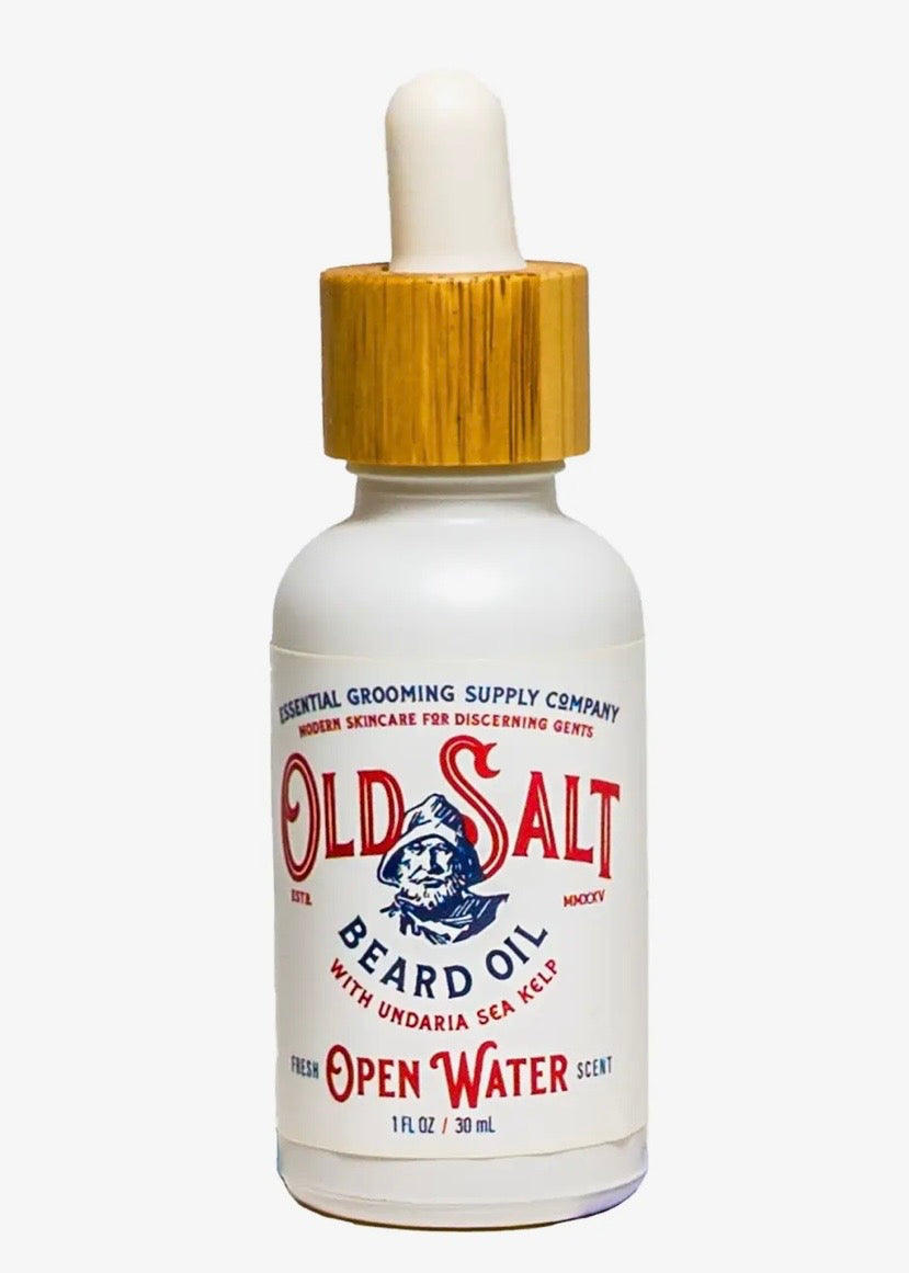 Beard Oil-Open Waters (Oakmoss + Amber) w/ Undaria Sea Kelp