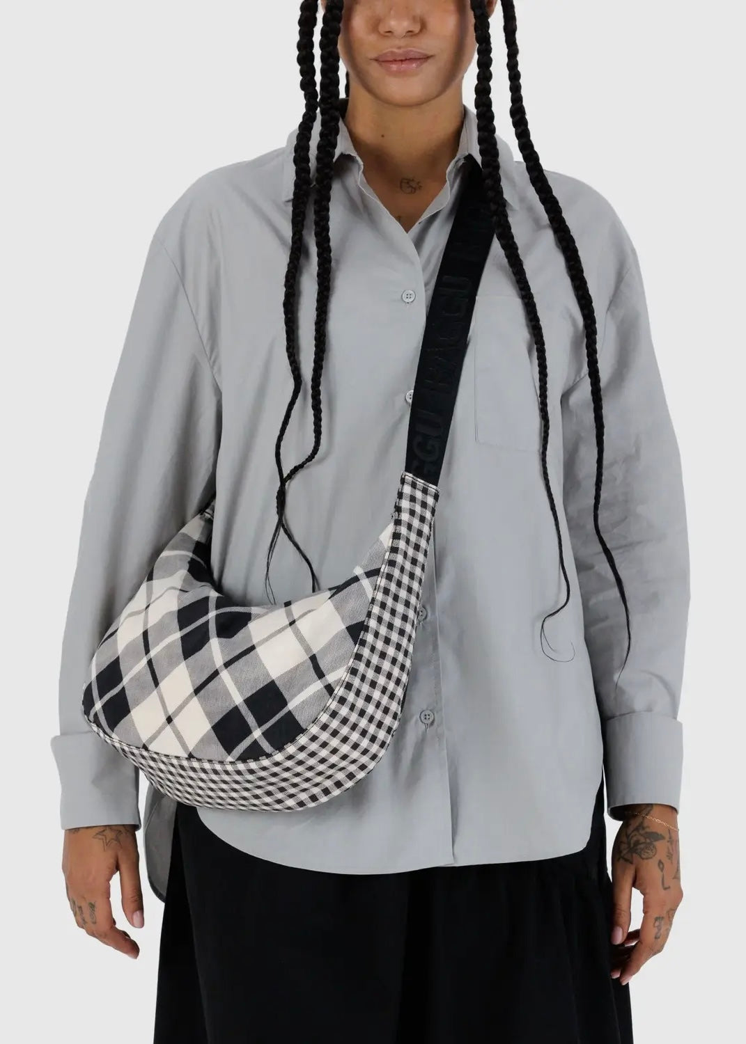 Medium Nylon Crescent Bag