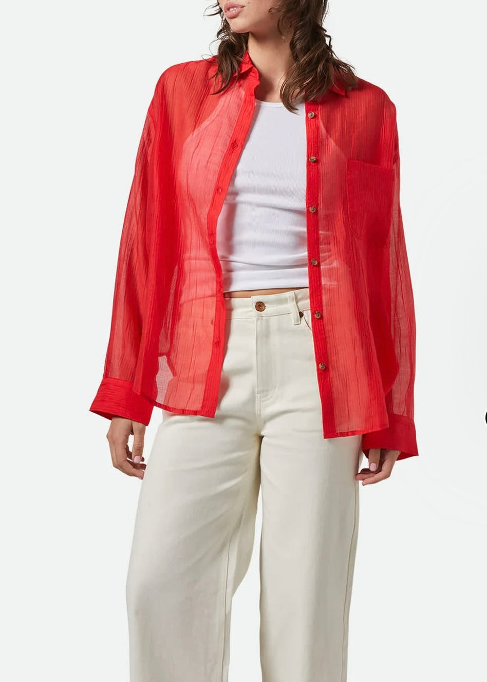 East Side Boxy L/S Button Down