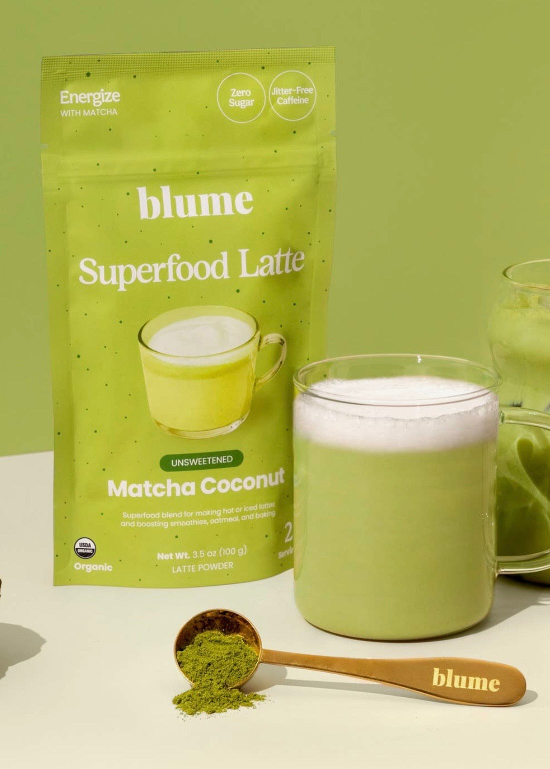 Superfood Latte Powder, Matcha Coconut