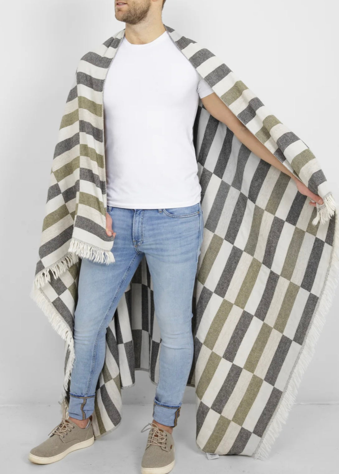 The Lazlo Wool Blend Throw