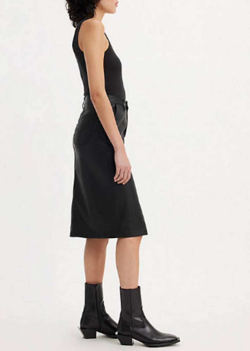 Faux Leather Pencil Skirt