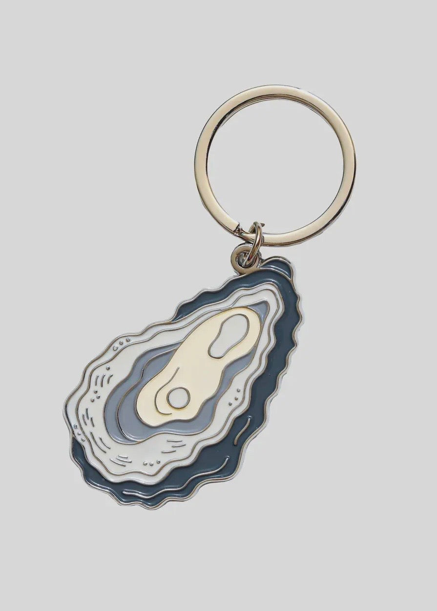 Oyster Enamel Keychain Bag Charm