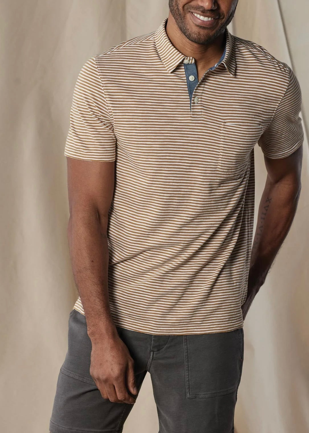 Vintage Slub Pocket Polo