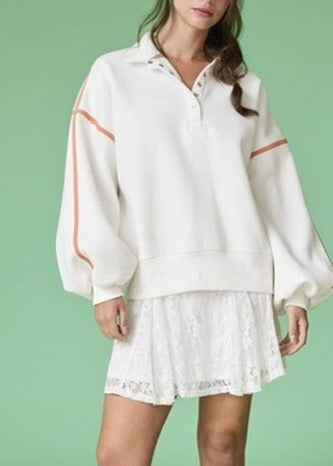 Allan Piping Pullover