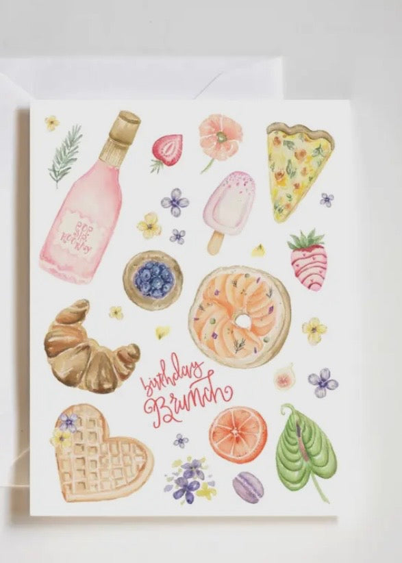 Birthday Brunch Foodie Card