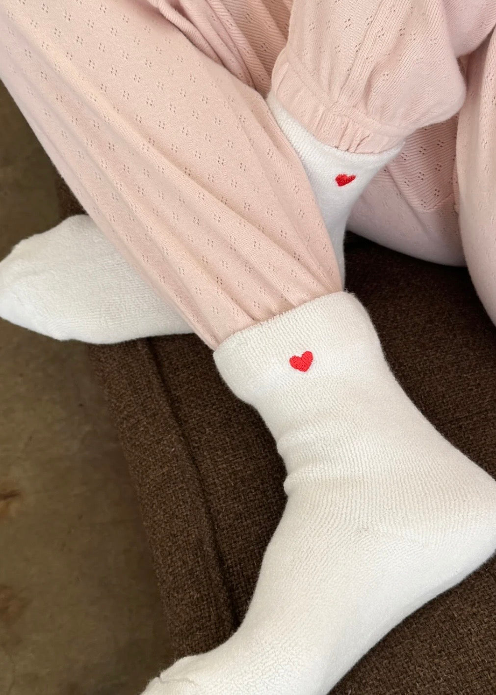 Embroidered Cloud Sock