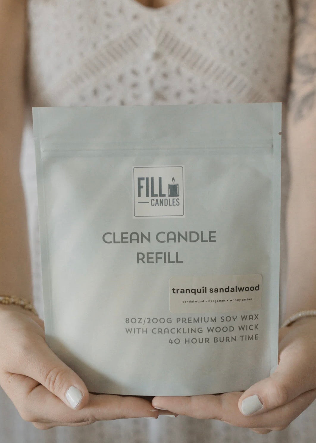 Tranquil Sandalwood Candle Refill