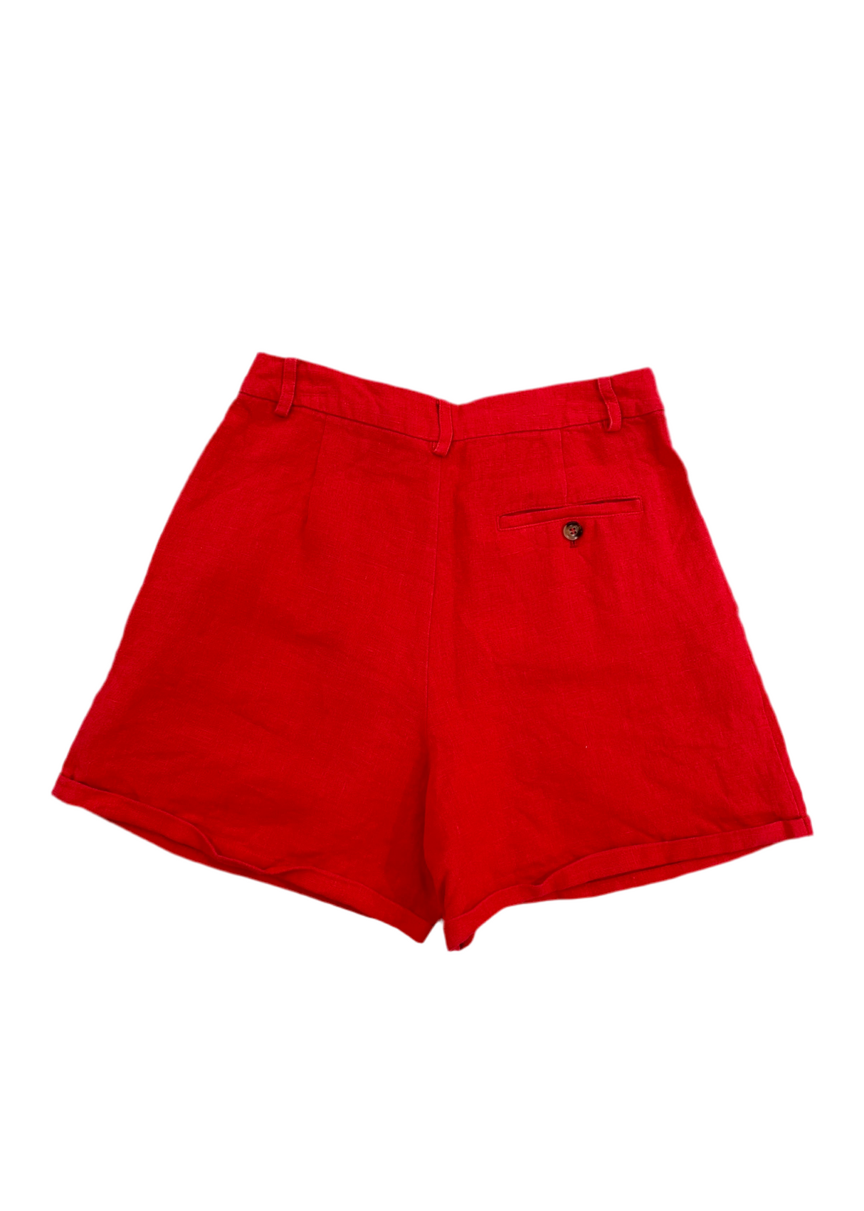Jordan Shorts in Red Linen