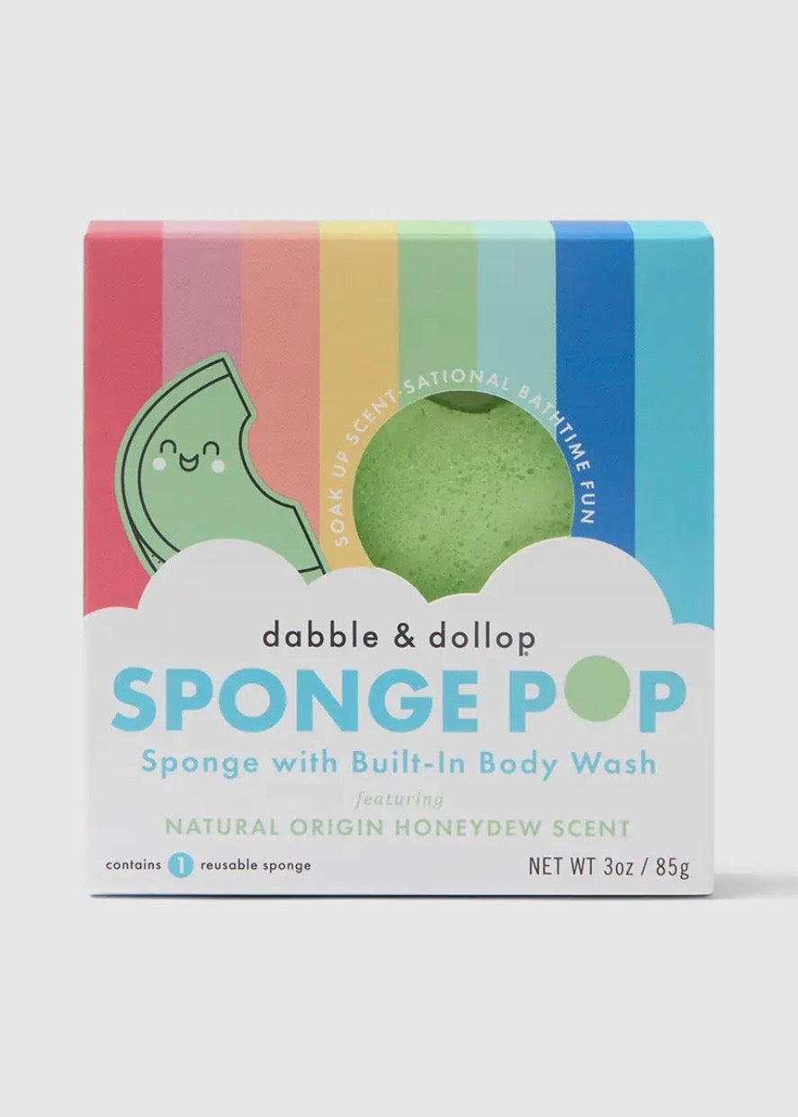 Sponge Pop® Sponge with Built-in Body Wash - Honeydew