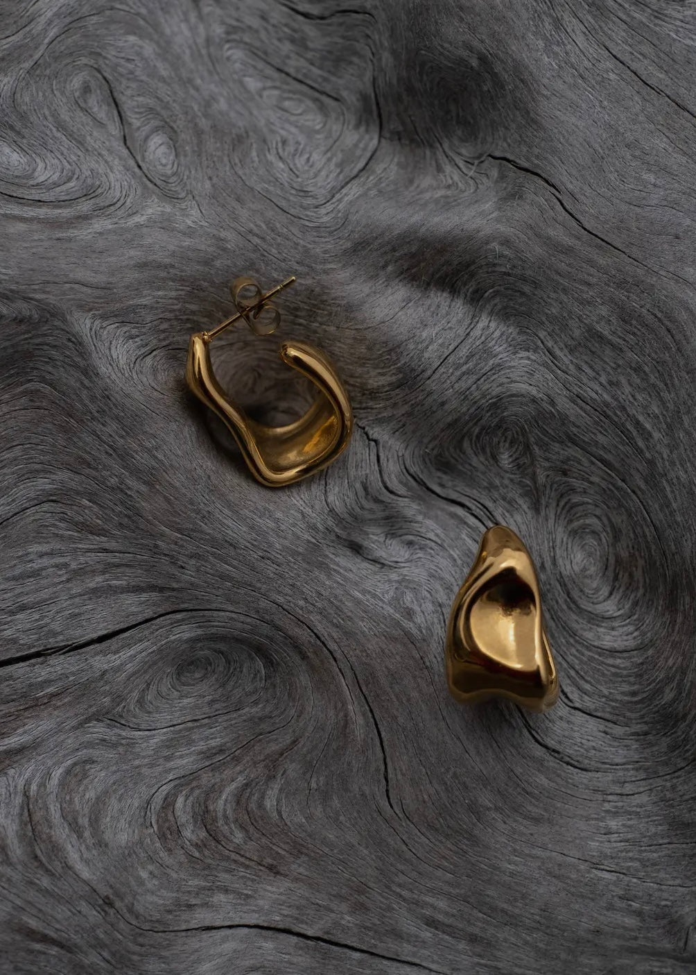 Chunky Organic Open Hoops