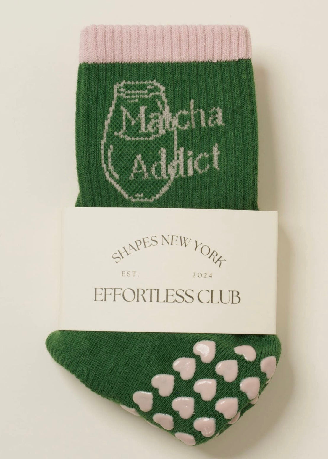 Matcha Grip Socks