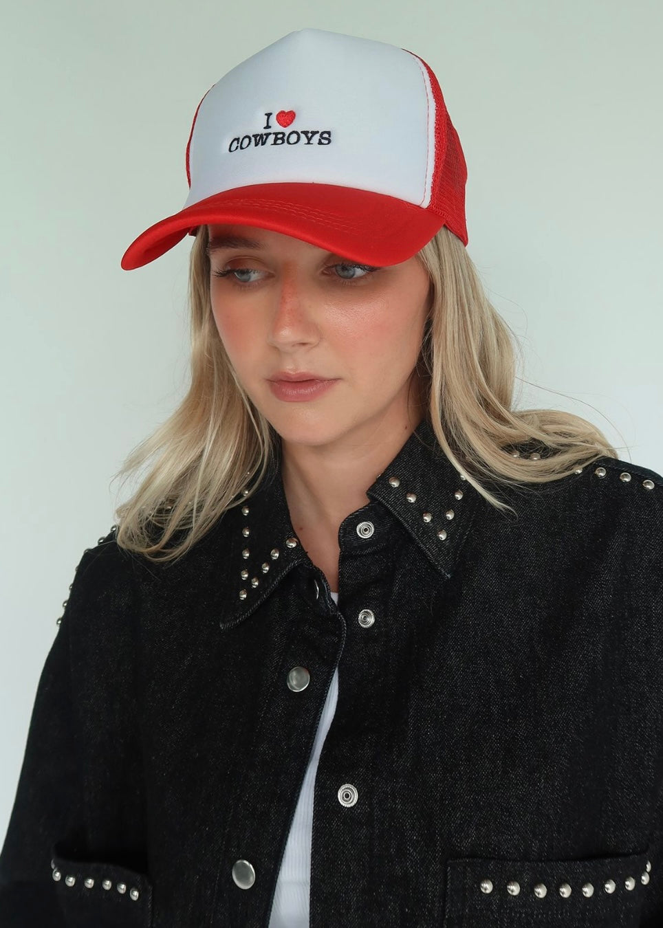 I Love Cowboys Trucker Hat