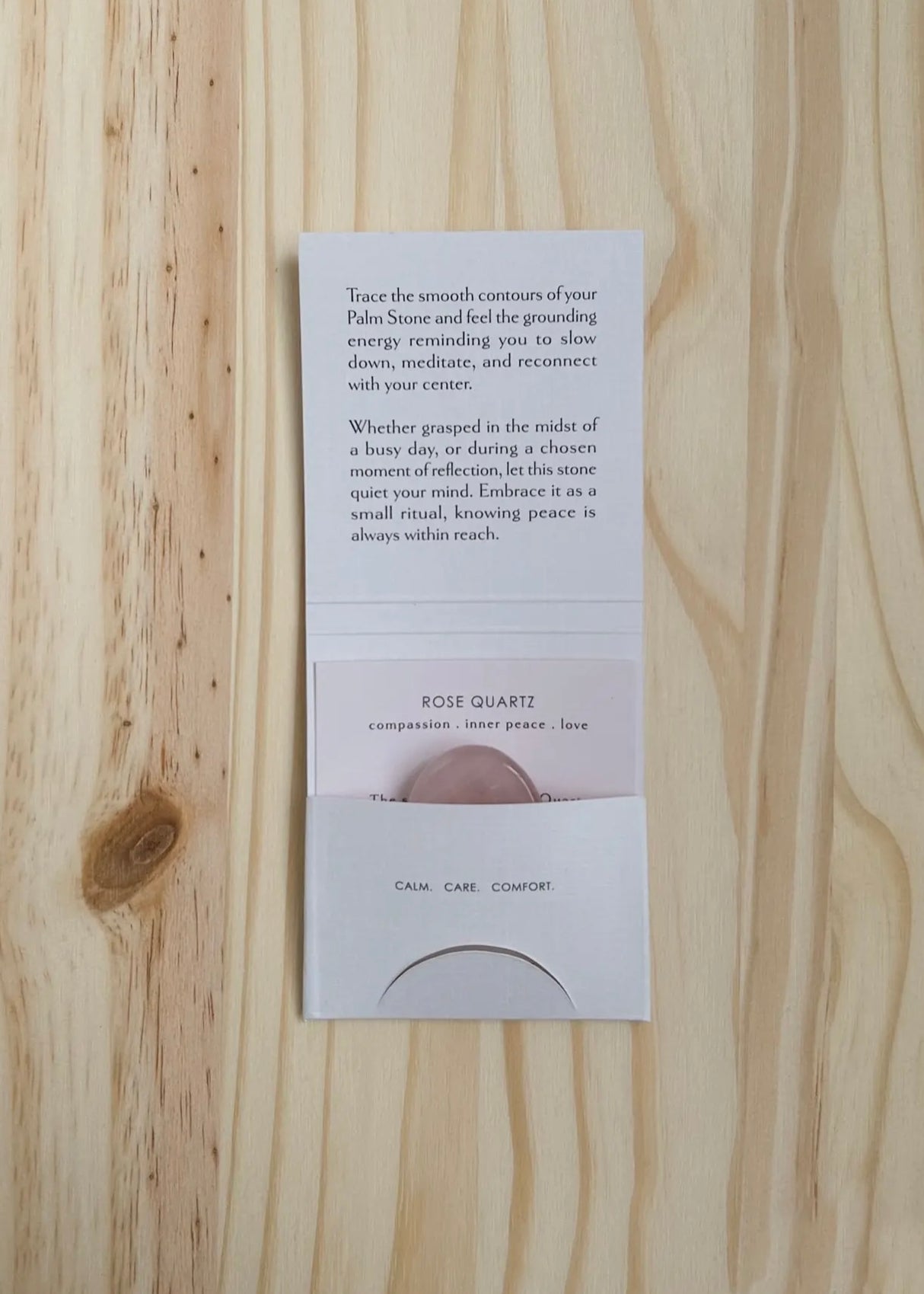Palm Stone | Rose Quartz