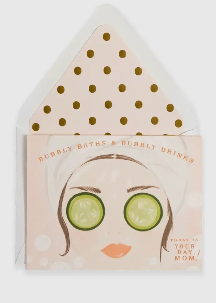 Bubbly Bath Spa Mom Card