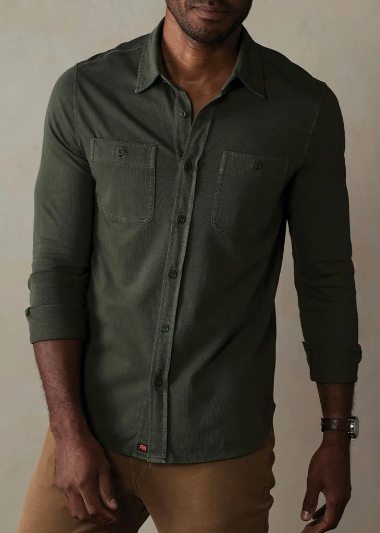 Lennox Jersey Button Up