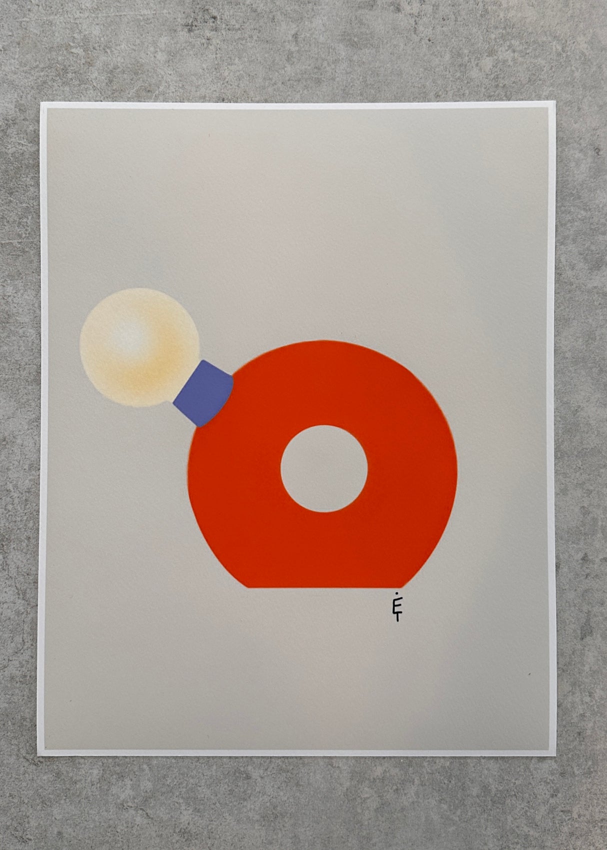 Lightbulb Art Prints by Local Artist, Erika, Teveniuk