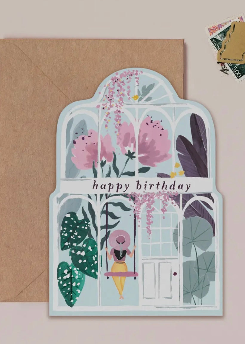 Greenhouse Birthday Card