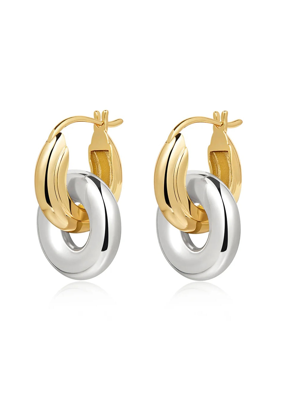 Two-Tone Interlock Hoops