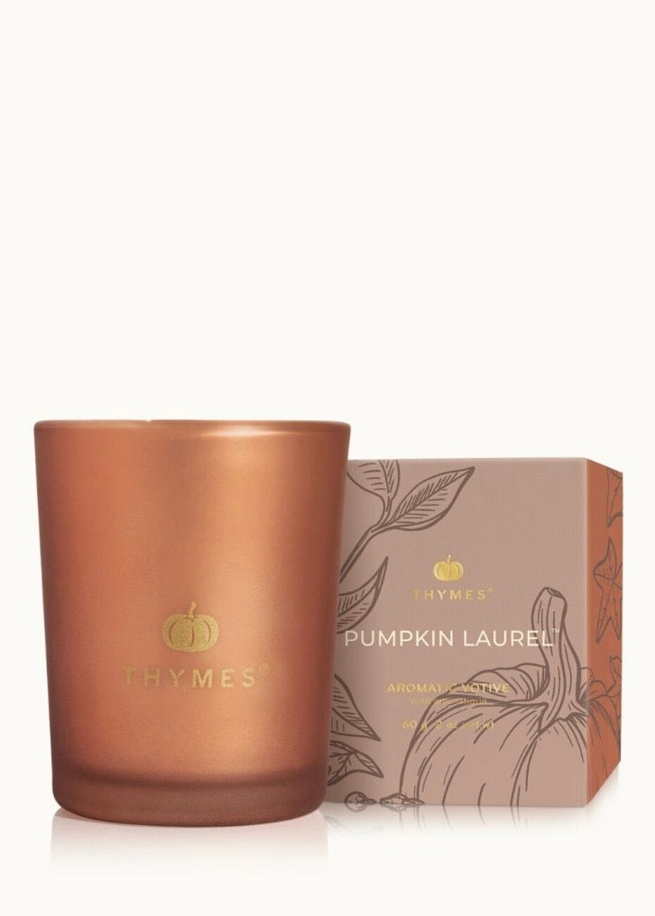 Pumpkin Laurel Votive Candle