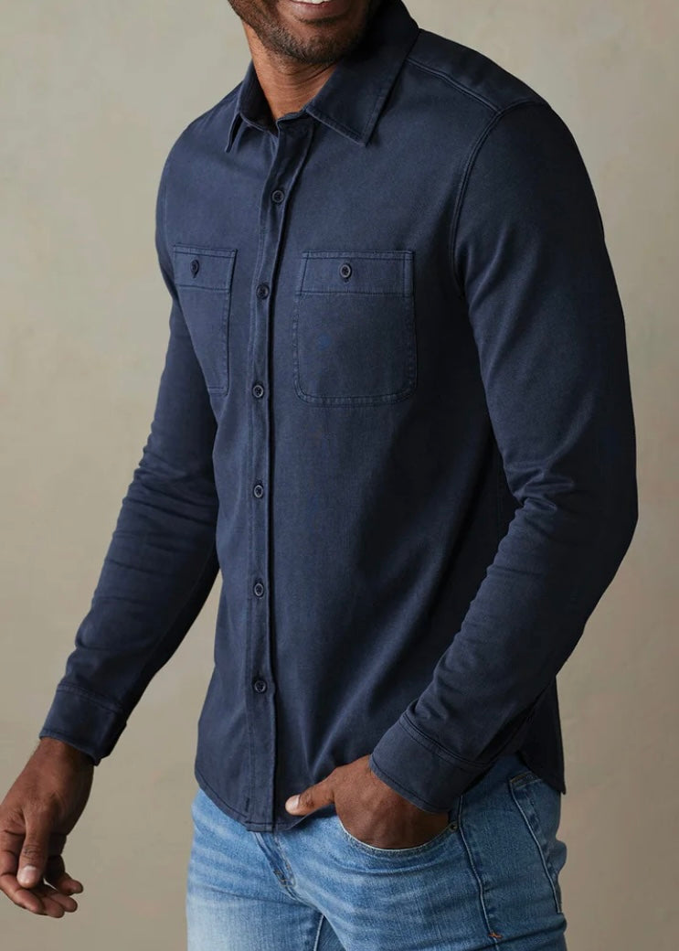 Lennox Jersey Button Up