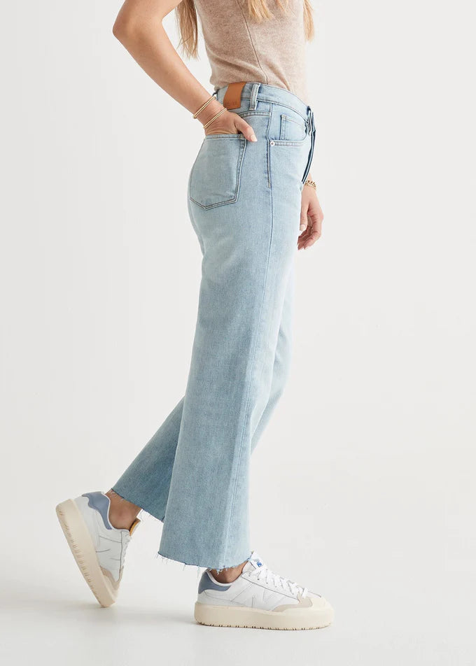 Midweight Performance Denim Wide Leg