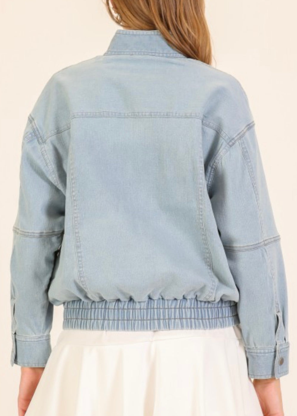 Rally Denim Bomber