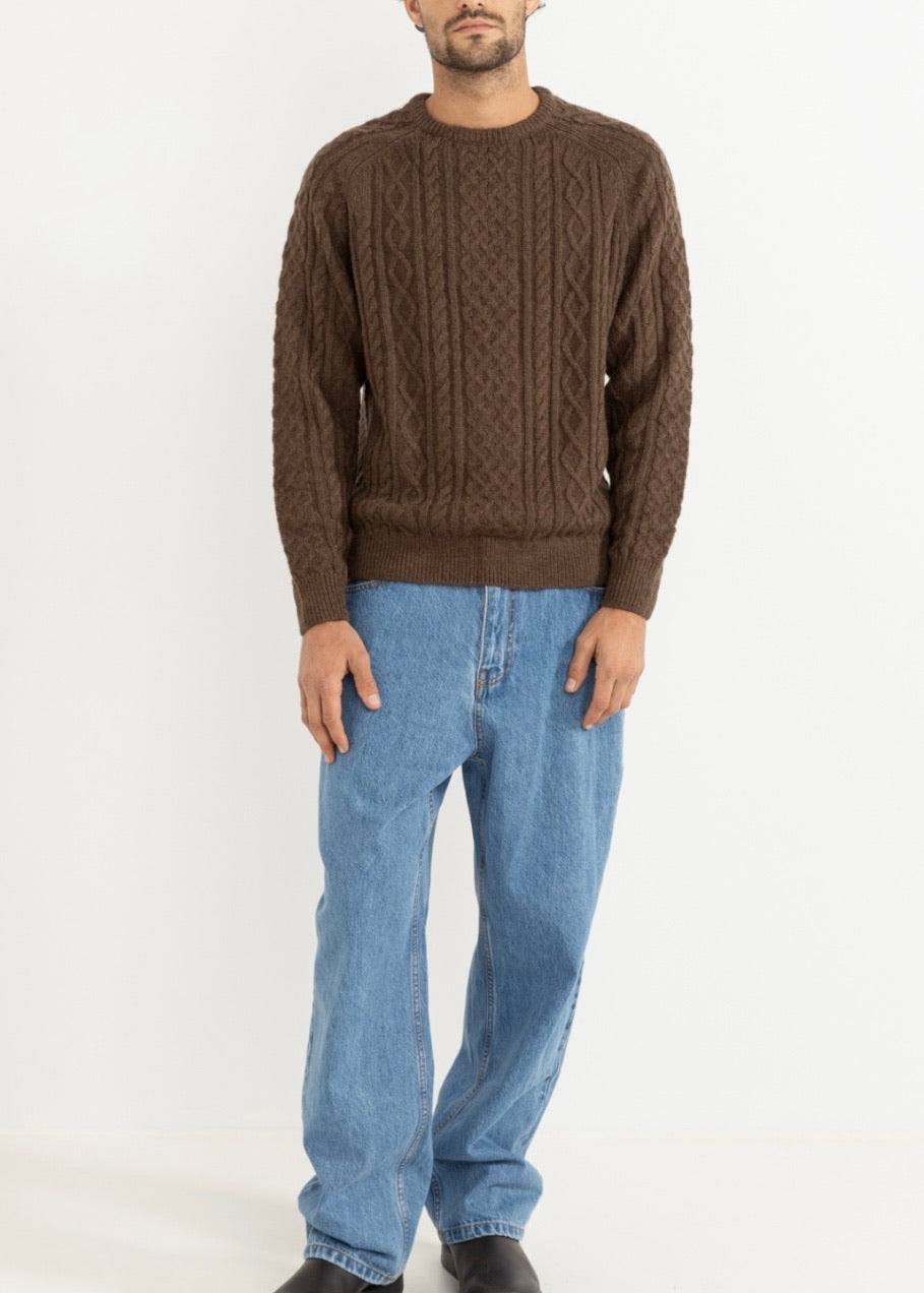 Mohair Fishermans Knit Sweater
