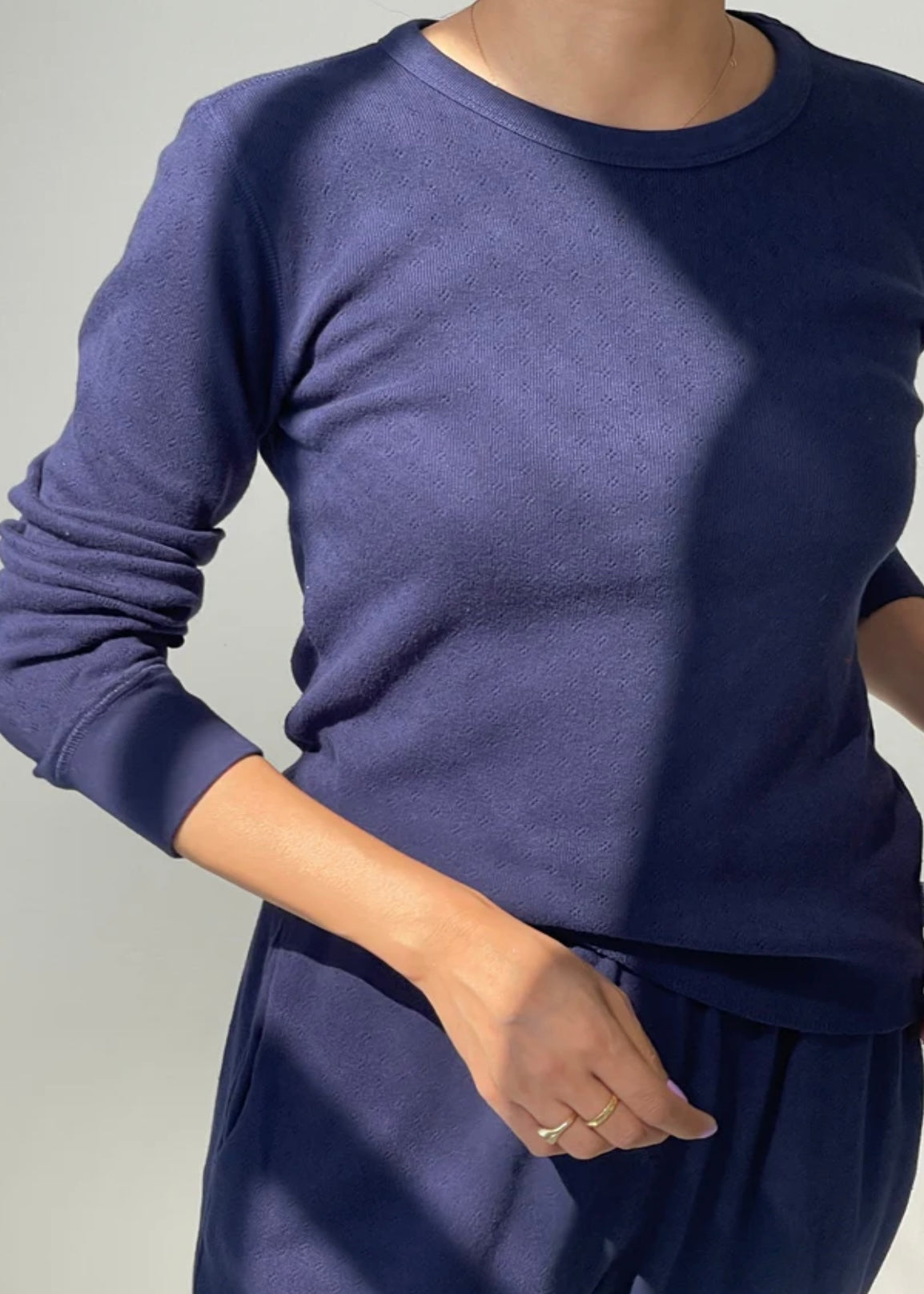 Pointelle Fundamental Tee