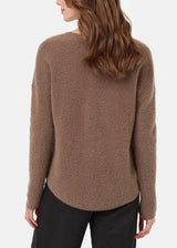 Highline Fuzzy V-Neck Sweater